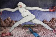 <p>Chen Sixin, <em>White Terror</em>, 2023, colored pencil on paper, 148 x 192 cm (framed)</p>
