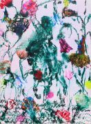 <p>Rebekka Steiger, <em>floral oblivion V</em>, 2024, acrylic ink on canvas, 150 x 110 cm</p>
