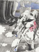 <p>Chen Sixin, <em>Milk 2</em> , 2023, colored pencil on paper, 74.5 x 56.5 cm (drawing), 75.5 x 57 cm (framed)</p>
